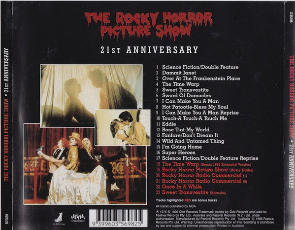 Various : The Rocky Horror Picture Show - 21st Anniversary (CD, Album, Del)