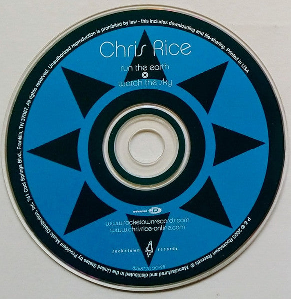 Chris Rice : Run The Earth · Watch The Sky (CD, Album, Enh)