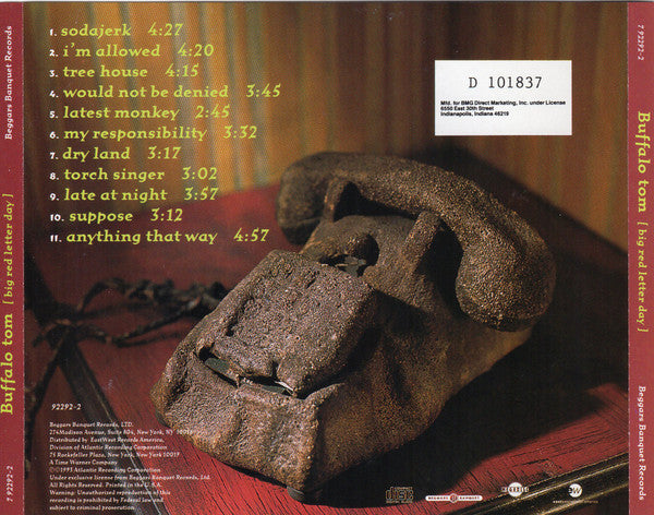Buffalo Tom : Big Red Letter Day (CD, Album, Club, All)