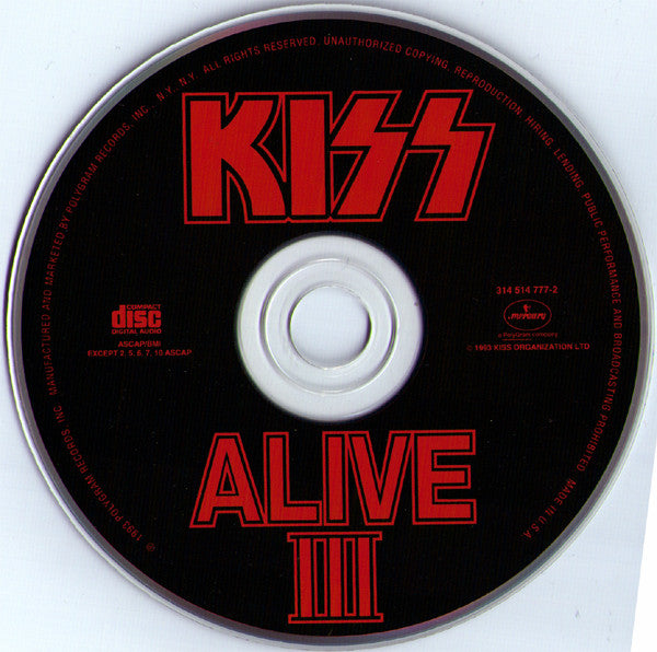 Kiss : Alive III (CD, Album, RE)