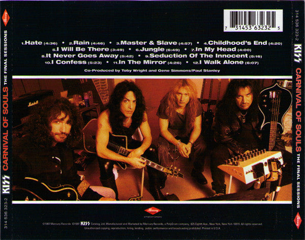 KISS : Carnival Of Souls: The Final Sessions (CD, Album)