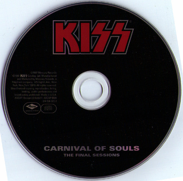 KISS : Carnival Of Souls: The Final Sessions (CD, Album)