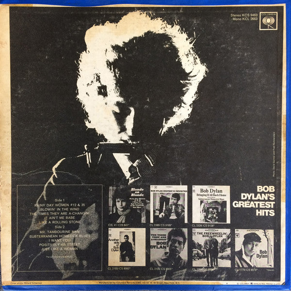 Bob Dylan : Bob Dylan's Greatest Hits (LP, Comp, San)