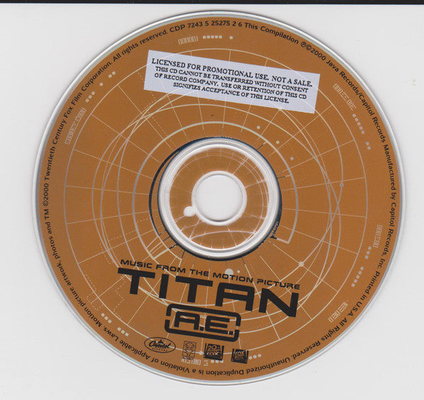Various : Music From The Motion Picture Titan A.E. (CD, Comp, Promo)