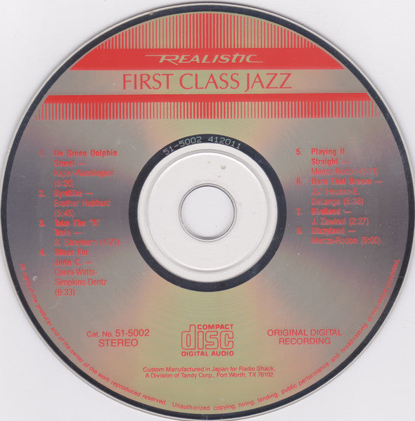 Various : First Class Jazz (CD, Comp)