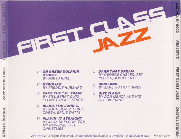 Various : First Class Jazz (CD, Comp)