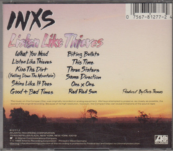 INXS : Listen Like Thieves (CD, Album, RP, Mad)