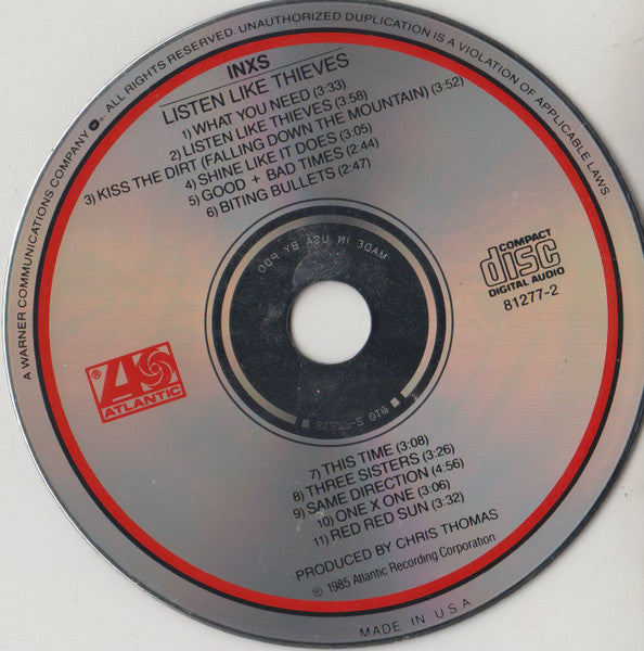 INXS : Listen Like Thieves (CD, Album, RP, Mad)