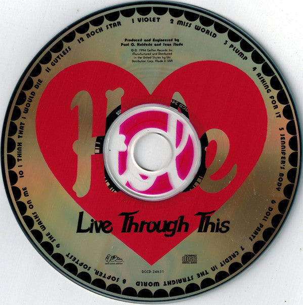 Hole (2) : Live Through This (CD, Album, Club)