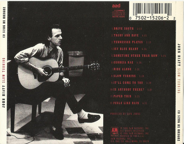 John Hiatt : Slow Turning (CD, Album, RE)