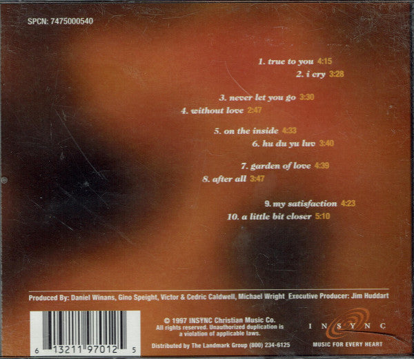 Daniel Winans : On The Inside (CD, Album)