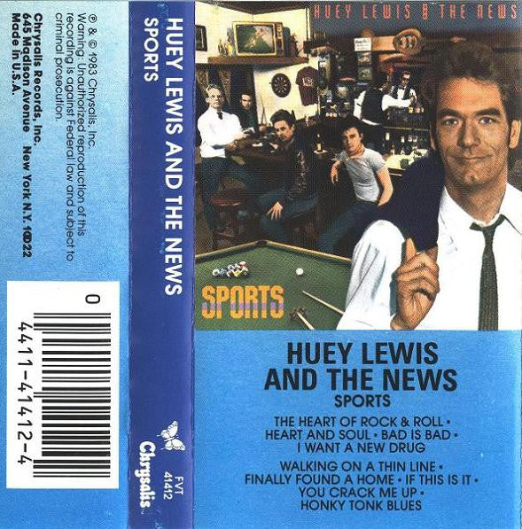 Huey Lewis & The News : Sports (Cass, Album, Peb)