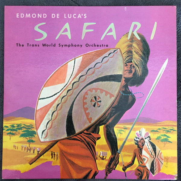 Edmond De Luca / Heinrich Alster / The Trans-World Symphony Orchestra - Edmond De Luca's Safari (LP) (G) - Endless Media