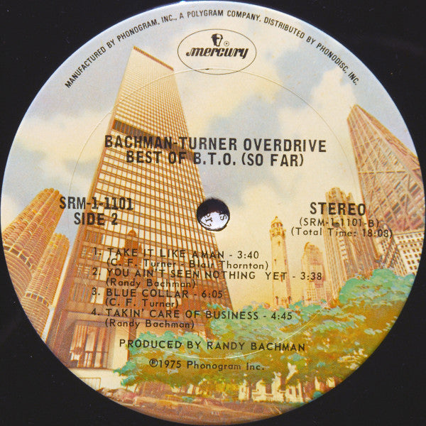 Bachman-Turner Overdrive : Best of B.T.O. (So Far) (LP, Comp, San)
