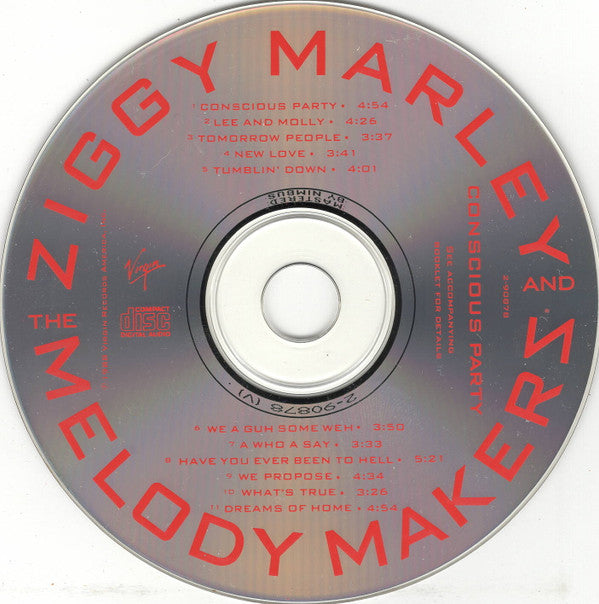 Ziggy Marley And The Melody Makers : Conscious Party (CD, Album)