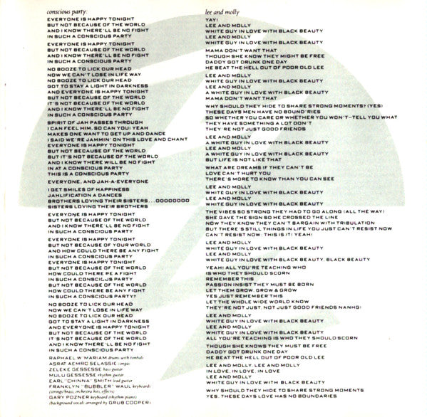 Ziggy Marley And The Melody Makers : Conscious Party (CD, Album)