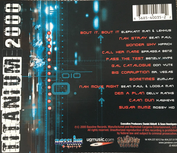 Sean Paul : Presents Titanium 2000 (CD, Comp)