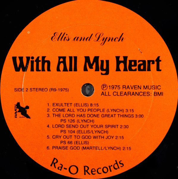 Ellis And Lynch : With All My Heart (LP, Album)