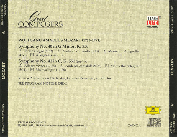 Wolfgang Amadeus Mozart : Great Composers (CD, Comp)