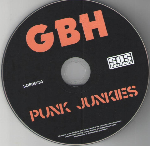 G.B.H. : Punk Junkies (CD, Album)