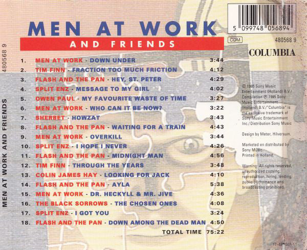 Various : Men At Work And Friends (2xCD, Comp)