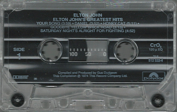 Elton John : Greatest Hits (Cass, Comp, RE, CrO)