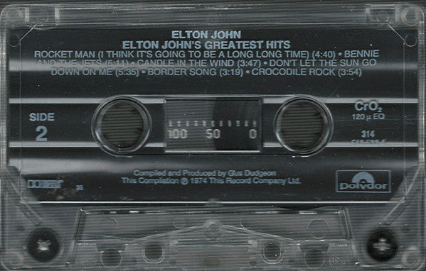 Elton John : Greatest Hits (Cass, Comp, RE, CrO)