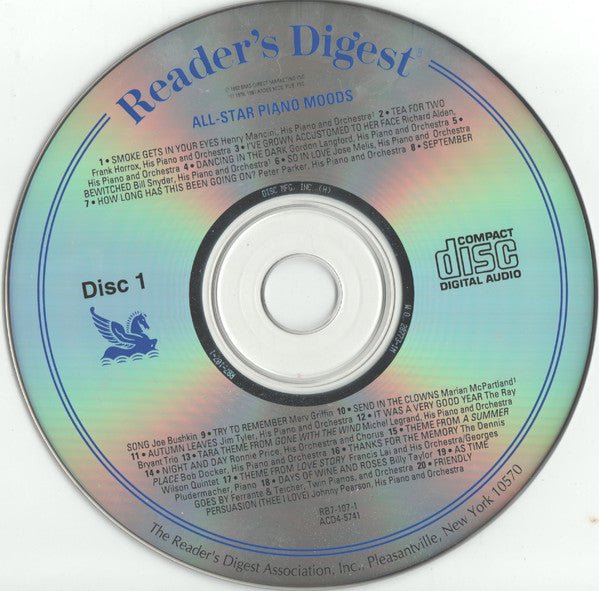Various : All-Star Piano Moods (4xCD, Comp, RM)