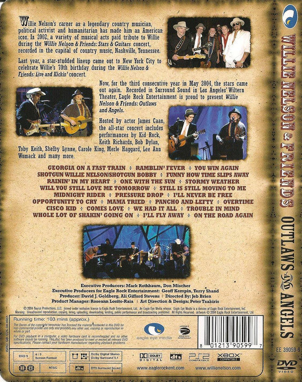 Willie Nelson & Various : Outlaws And Angels (DVD-V, Multichannel, NTSC)