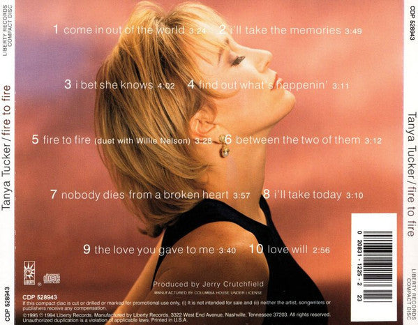 Tanya Tucker : Fire To Fire (CD, Album, Club)