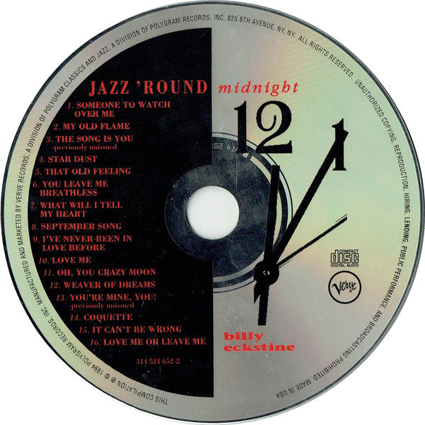 Billy Eckstine : Jazz 'Round Midnight (CD, Comp)