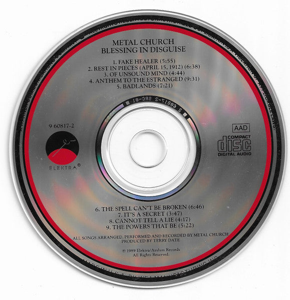 Metal Church : Blessing In Disguise (CD, Album)