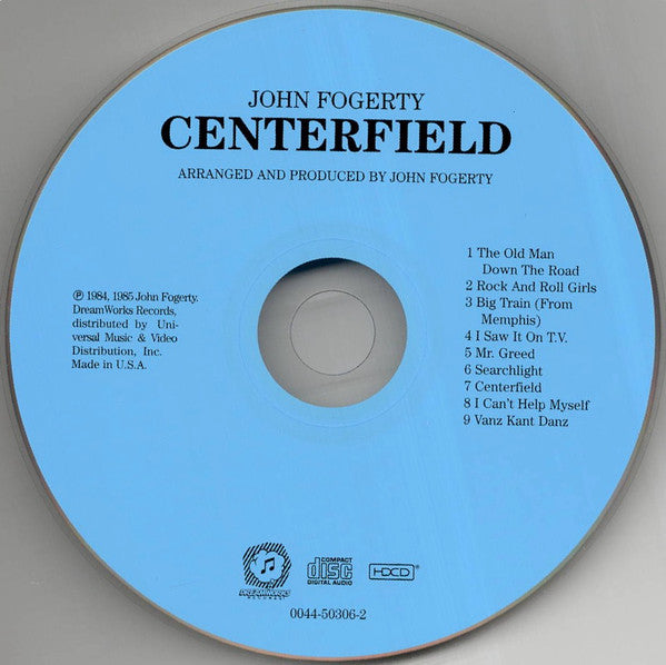 John Fogerty : Centerfield (HDCD, Album, RE, RM, Mat)