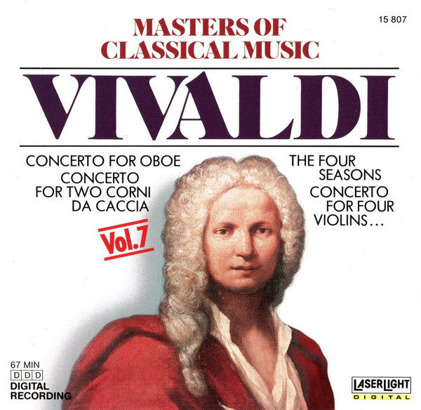 Antonio Vivaldi : Masters Of Classical Music, Vol.7: Vivaldi (CD, Comp)