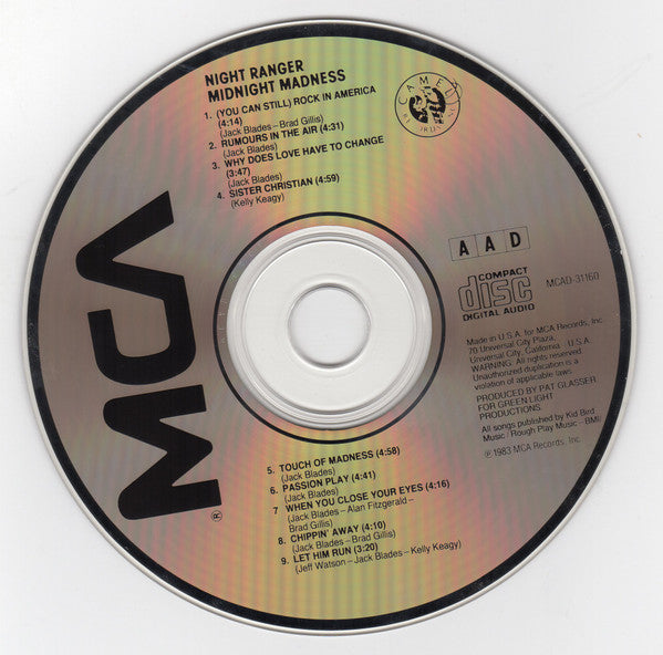 Night Ranger : Midnight Madness (CD, Album, RE)