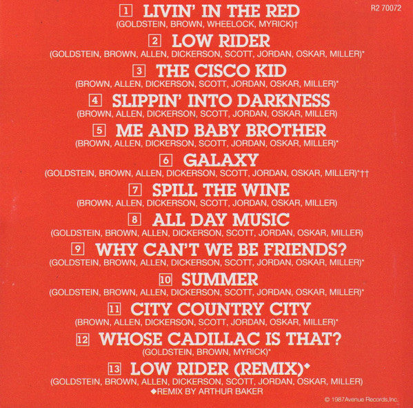 War : The Best Of War And More (CD, Comp, RE, Com)