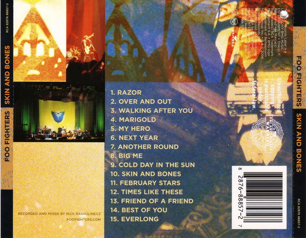 Foo Fighters : Skin And Bones (CD, Album)