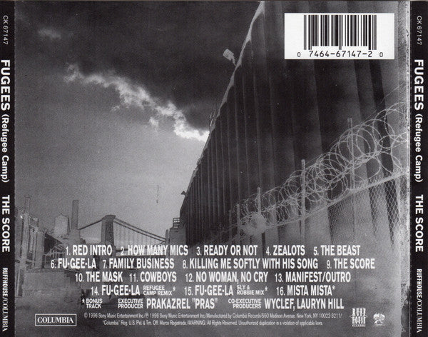 Fugees : The Score (CD, Album)