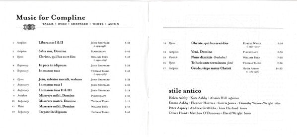 Stile Antico : Music For Compline (CD, Album)