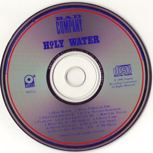 Bad Company (3) : Holy Water (CD, Album, SRC)