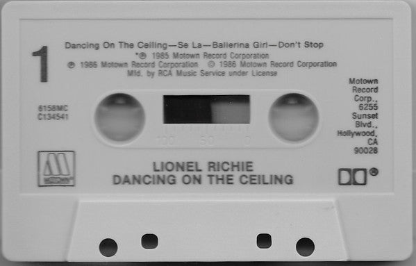 Lionel Richie : Dancing On The Ceiling (Cass, Album, Club)