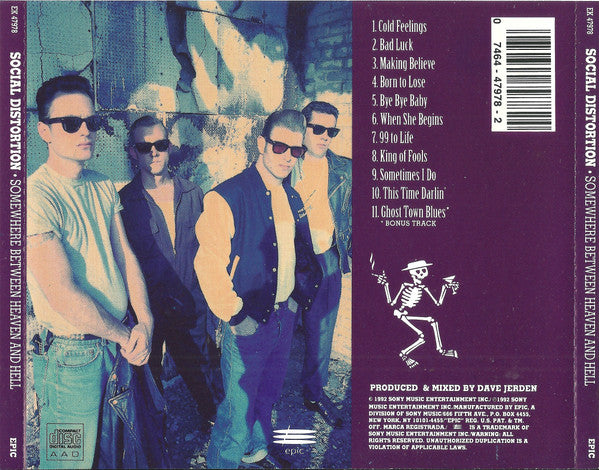 Social Distortion : Somewhere Between Heaven And Hell (CD, Album, RE)