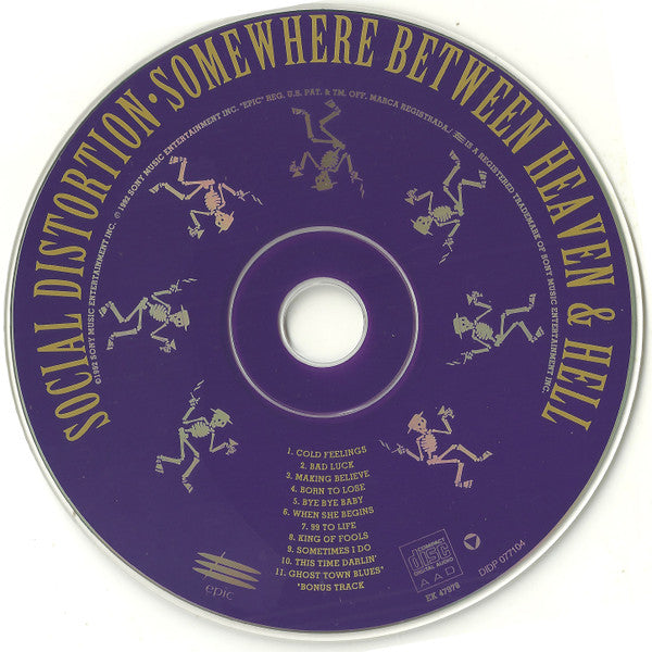 Social Distortion : Somewhere Between Heaven And Hell (CD, Album, RE)