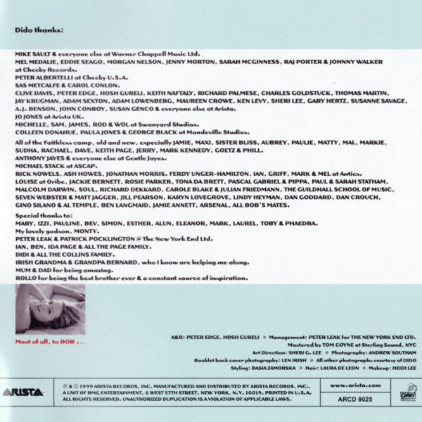 Dido : No Angel (CD, Album, Club)