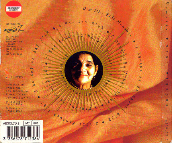 Cheikha Rimitti : Sidi Mansour (CD, Album, Dig)
