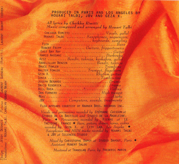 Cheikha Rimitti : Sidi Mansour (CD, Album, Dig)