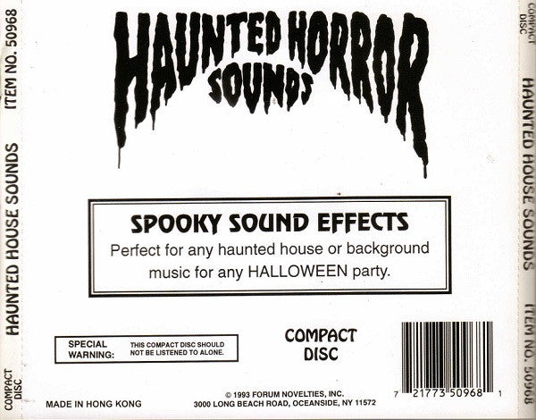 Unknown Artist : Haunted Horror Sounds (CD)