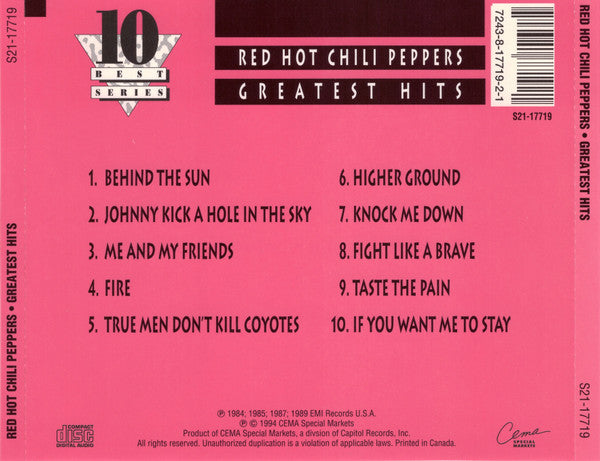 Red Hot Chili Peppers : Greatest Hits (CD, Comp)