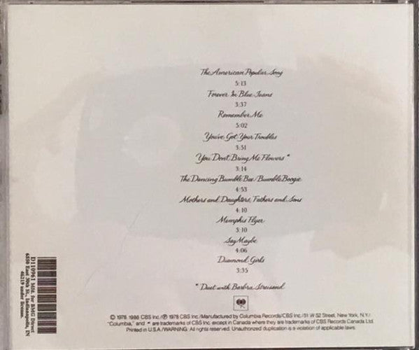Neil Diamond : You Don't Bring Me Flowers (CD, Album, Club)