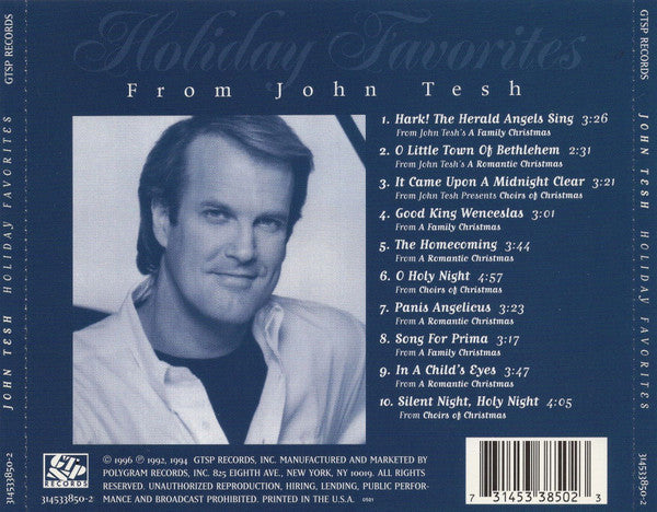 John Tesh : Holiday Favorites From John Tesh (CD, Comp)